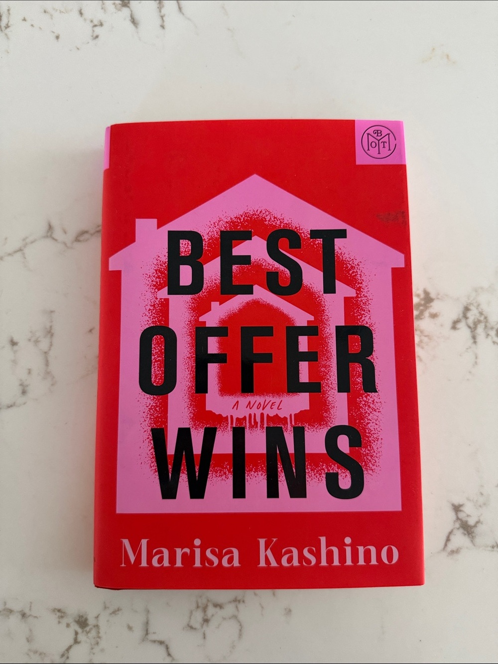 Marisa Kashino 'Best Offer Wins' Novel - Red and Pink Hardcover